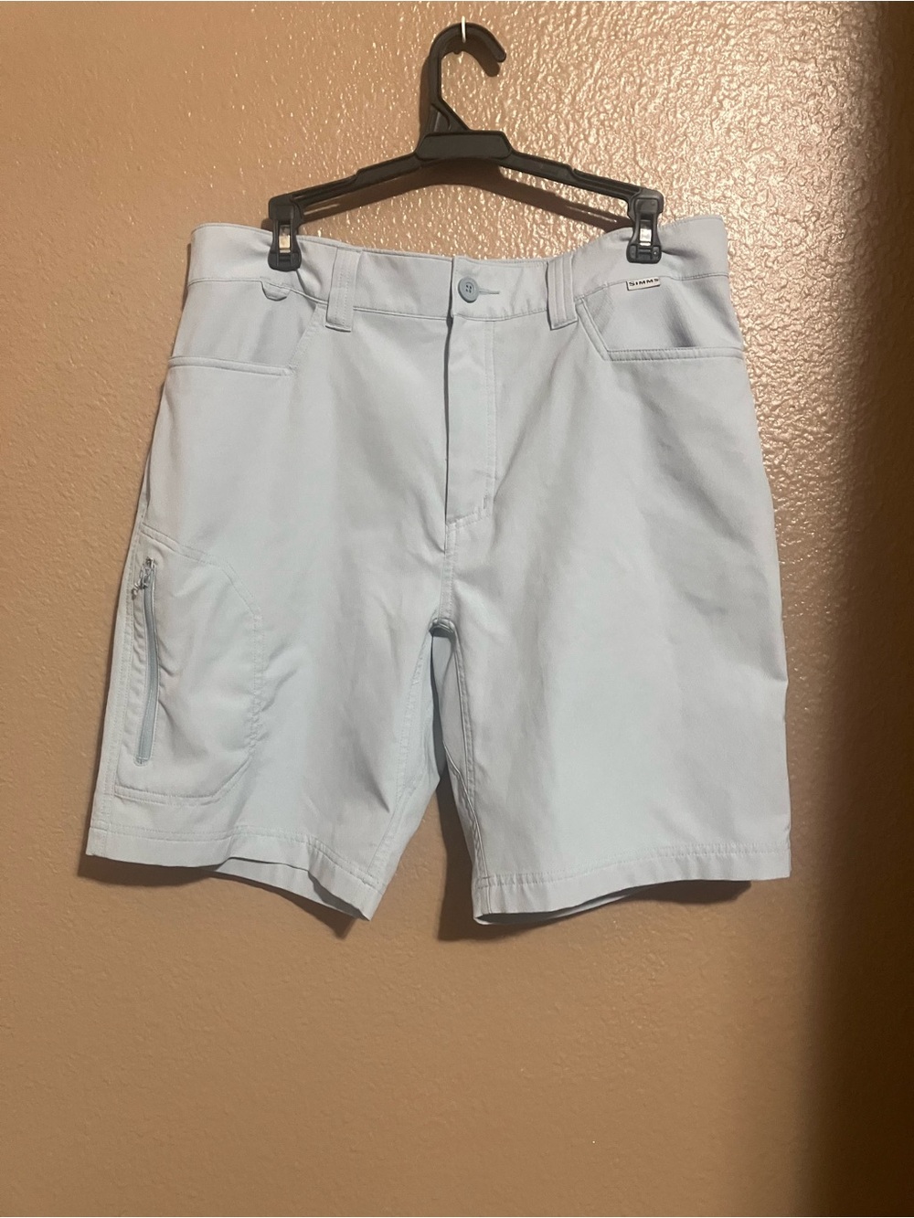 Simms Light Blue Men’s Cargo Shorts